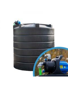 Bovengrondse Ronde Watertank - Met pomp - 10000 liter (Ø 2,40 m)