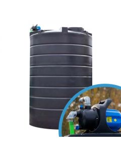 Bovengrondse Ronde Watertank - Met pomp - 15000 liter (Ø 2,40 m)