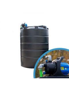 Bovengrondse Ronde Watertank - Met pomp - 6000 liter (Ø 1,90 m)