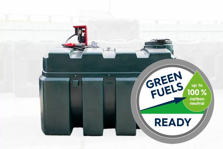 2500 liter kunststof hvo dieseltank met dieselpomp (220V) - op tank