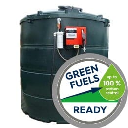 9400 liter kunststof hvo dieseltank met dieselpomp (220V) - op tank