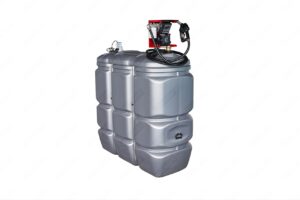 1500 liter kunststof mazouttank met pomp - UV-bestendig
