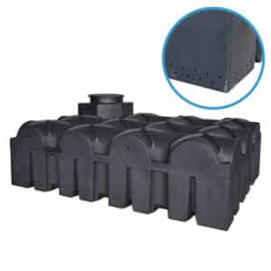 Ultraplatte kunststof infiltratieput - 5000 liter