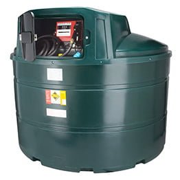 3500 liter kunststof mazouttank met dieselpomp (220V)