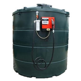 5000 liter kunststof mazouttank met dieselpomp (220V) - op tank