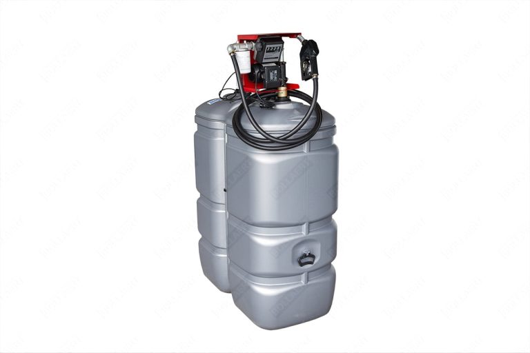 750 liter kunststof mazouttank met pomp - UV-bestendig