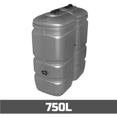 Mazouttank Kunststof: 750l UV-PROOF - bovengronds & dubbelwandig