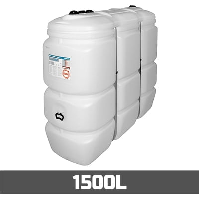 Mazouttank PE: 1500L standaard - bovengronds & dubbelwandig