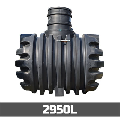 Ondergrondse Mazouttank HDPE, VLAREM 2 conform, 2950 liter