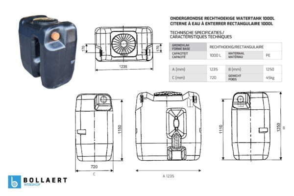 ondergrondse-rechthoekige-regenput-in-kunststof-1000-liter-technische-tekening-met-afmeting