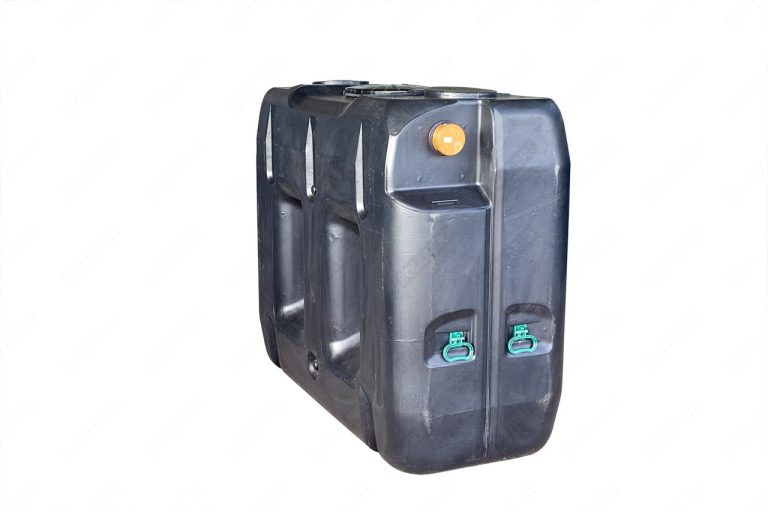 Ondergrondse rechthoekige regenput in kunststof van 2000 liter