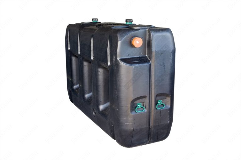 Ondergrondse rechthoekige regenput in kunststof van 3000 liter