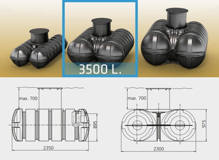 platte-kunststof-waterput-3500-liter-met-uitschuifbare-schacht-technische-tekening-met-afmeting
