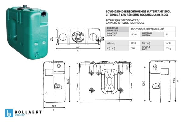 technische_tekeningen_bovengrondse_rechthoekige_groene_watertanks_1500l