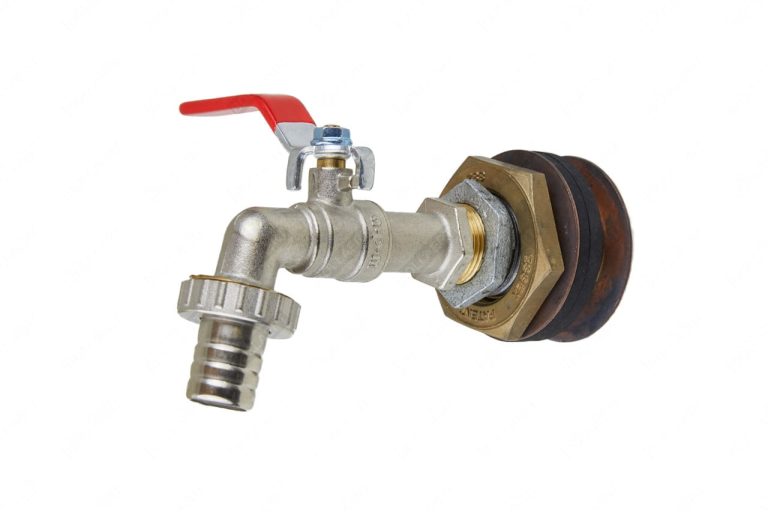 Kraan 3/4" + Messing flens