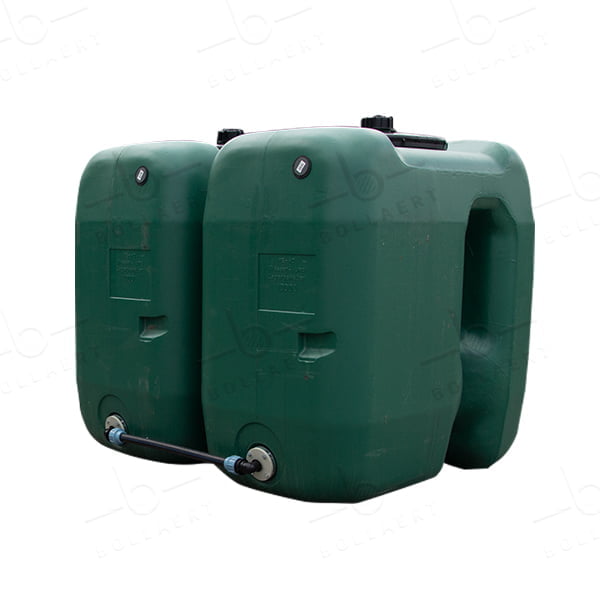 Bovengrondse Rechthoekige Watertank 1000 liter – Koppelbaar - 2 tanks