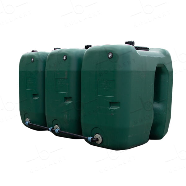 Bovengrondse Rechthoekige Watertank 1000 liter – Koppelbaar - 3 tanks