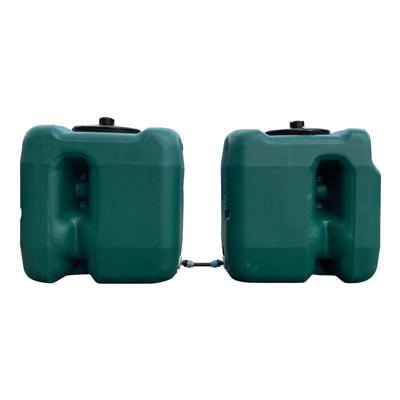 Bovengrondse Rechthoekige Watertank 1000 liter – Koppelbaar - 2 tanks - in lengte