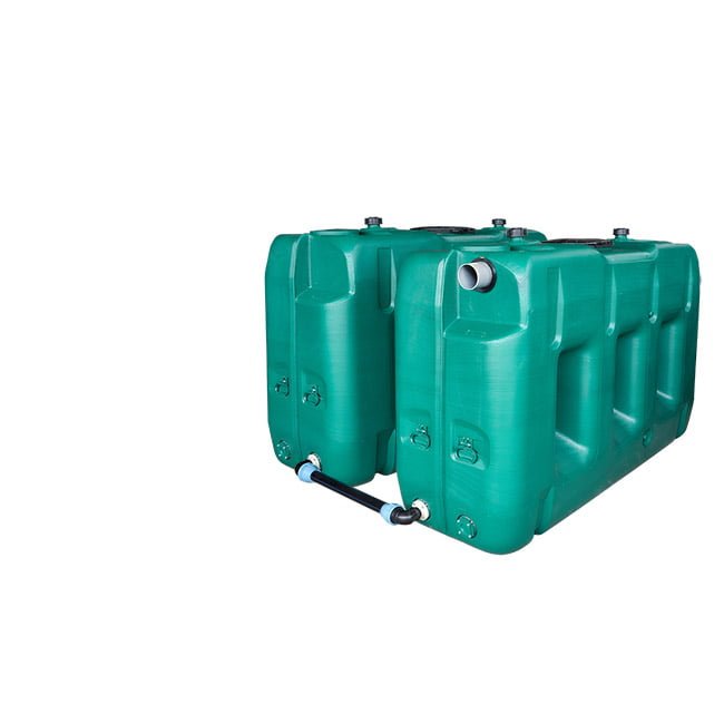 Bovengrondse Rechthoekige Watertank 3000 liter – Koppelbaar - 2 tanks